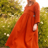 The Everything Dress in Burnt Orange