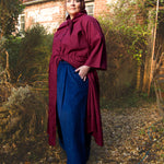 The Shirt Dress in berry linen - pre-order - House of Flint