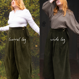 The Margo Trousers in Olive corduroy - House of Flint