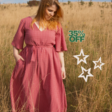 The Joan Dress in Red/Pink Gingham