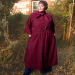The Shirt Dress in berry linen - pre-order - House of Flint