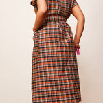 The Dual Dress - Orange/Green Plaids - 2XL - House of Flint