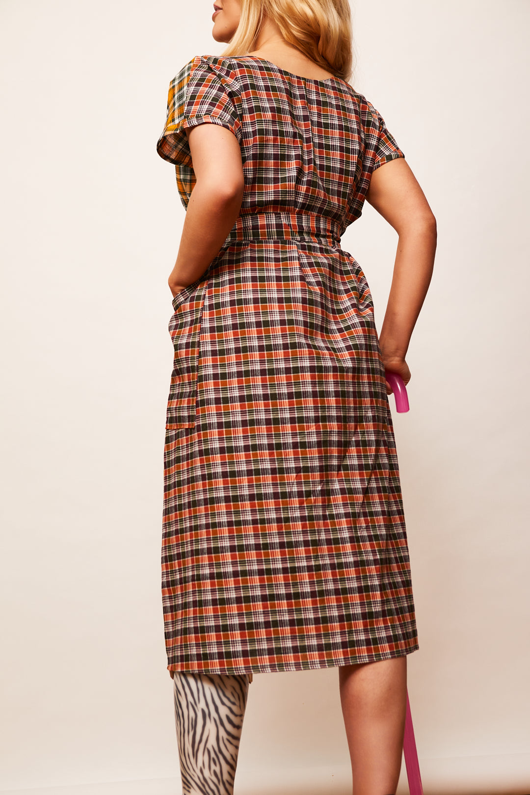 The Dual Dress - Orange/Green Plaids - 2XL - House of Flint