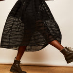 The Swing Dress - Deadstock Black Sheer - S - House of Flint