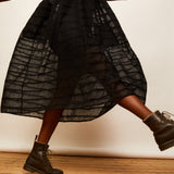 The Swing Dress - Deadstock Black Sheer - S - House of Flint