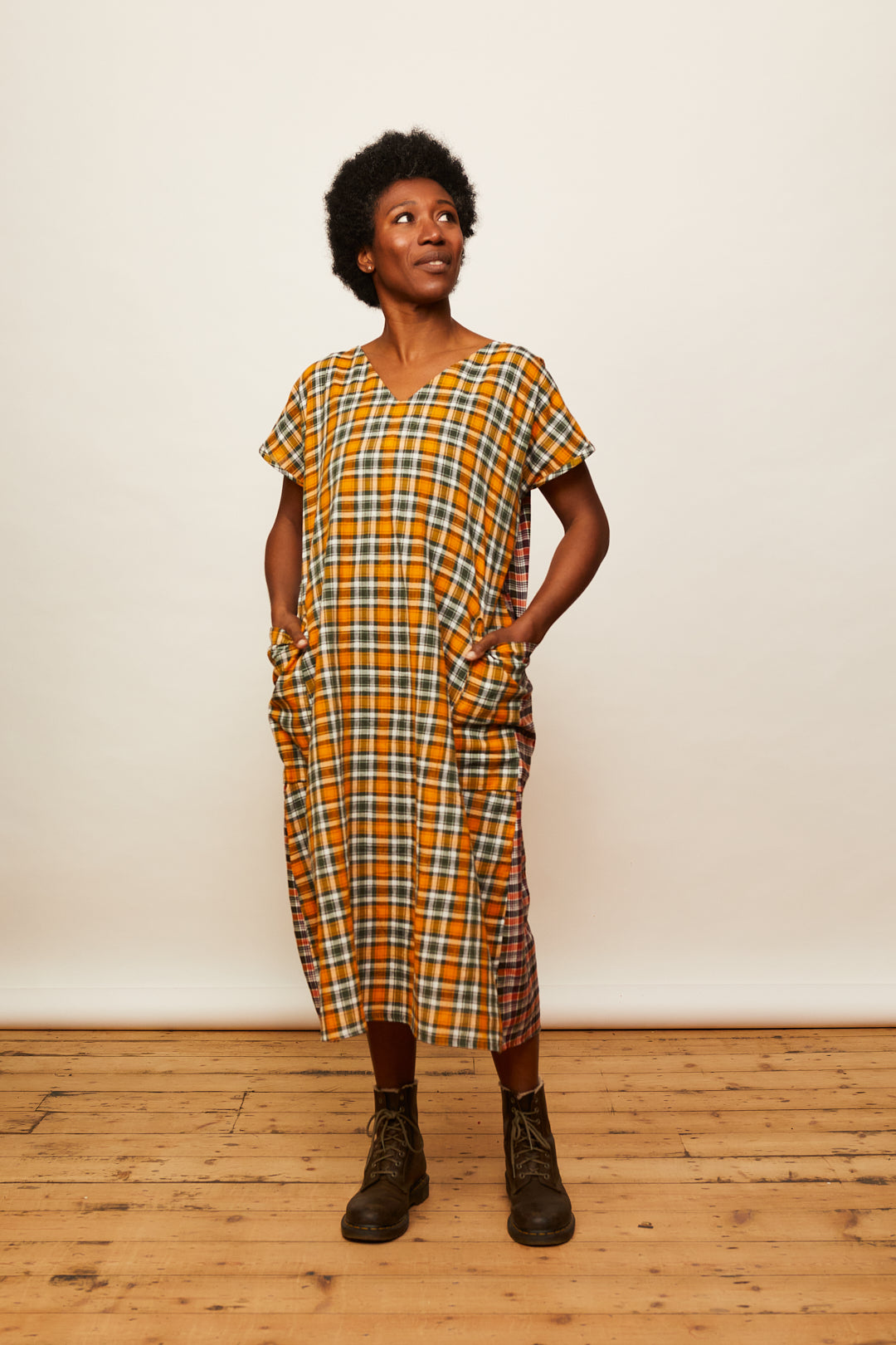 The Dual Dress - Orange/Green Plaids - 2XL - House of Flint