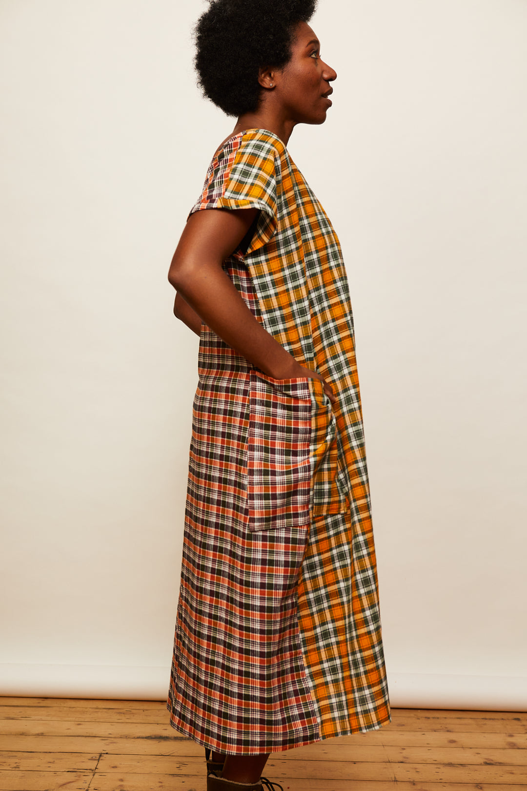 The Dual Dress - Orange/Green Plaids - 2XL - House of Flint