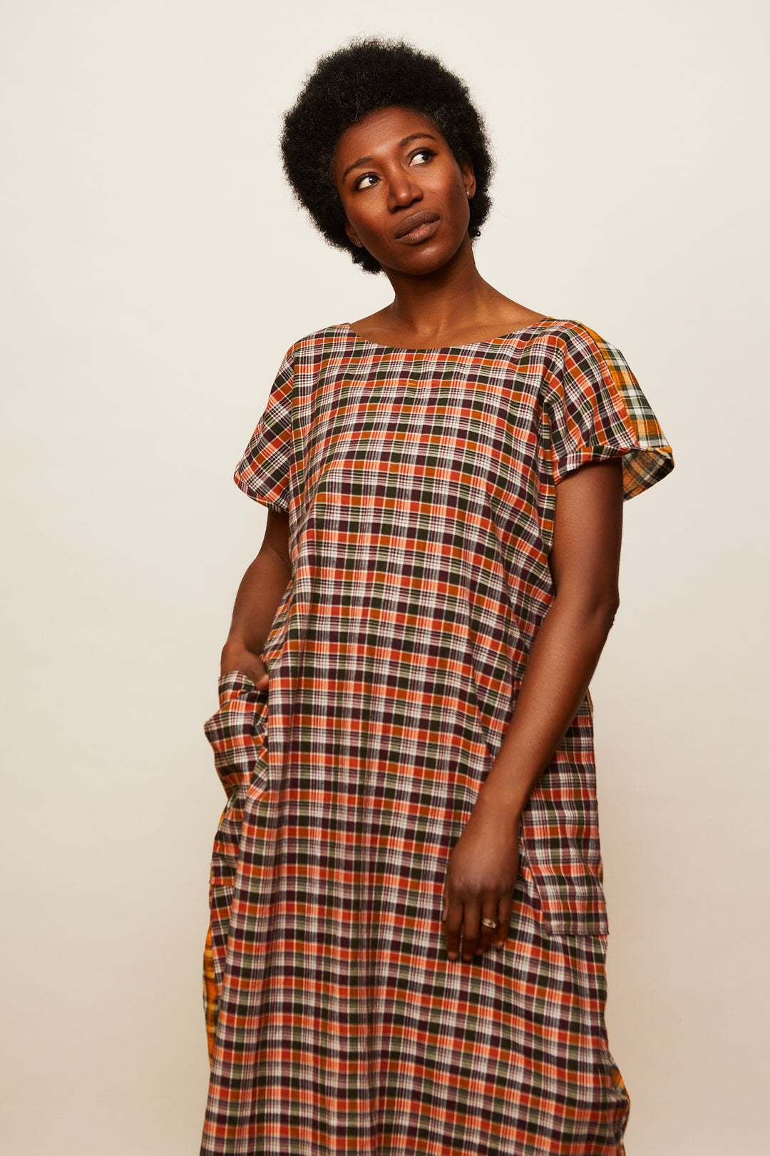 The Dual Dress - Orange/Green Plaids - 2XL - House of Flint