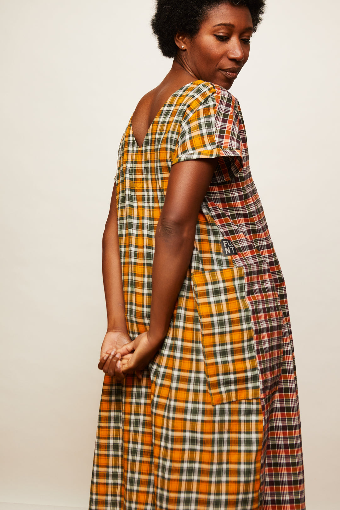 The Dual Dress - Orange/Green Plaids - 2XL - House of Flint