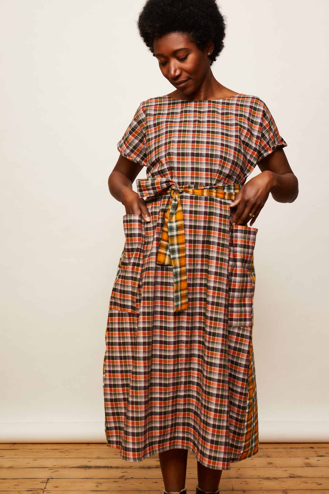The Dual Dress - Orange/Green Plaids - 2XL - House of Flint