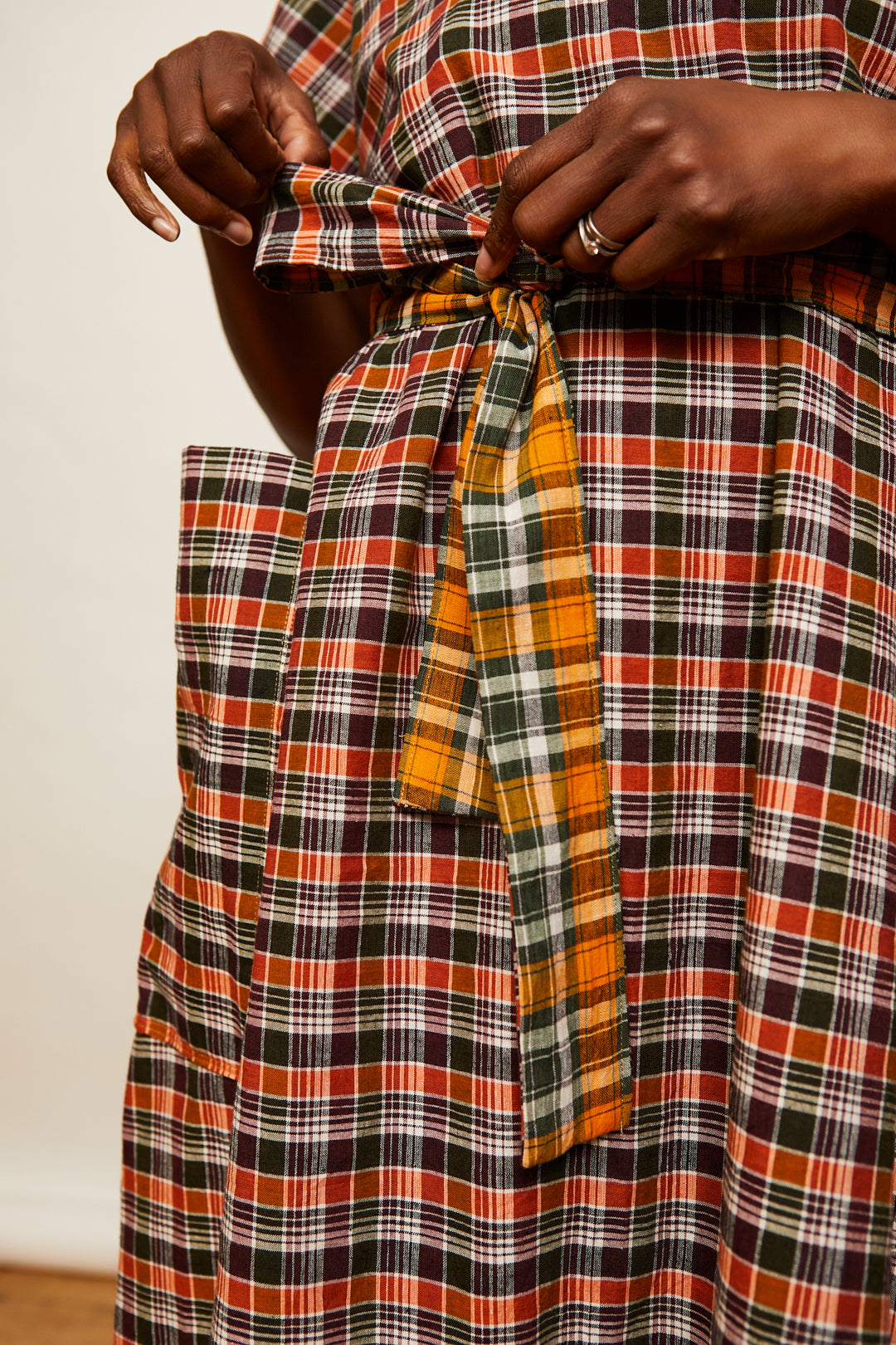The Dual Dress - Orange/Green Plaids - 2XL - House of Flint