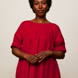 The Everything Dress in Red linen