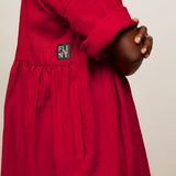 The Everything Dress in Red linen