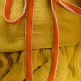 The One-of-a-Kind Skirt - Mustard Linen + Double Gauze