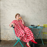 The Everything Dress in Red double gingham