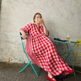The Everything Dress in Red double gingham