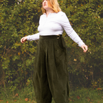 The Margo Trousers in Olive corduroy - House of Flint