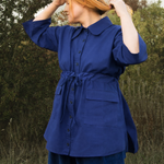 The Good Life Shirt in Blue Linen - House of Flint