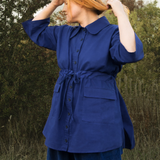 The Good Life Shirt in Blue Linen - House of Flint