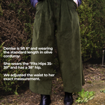 The Margo Trousers in Olive corduroy - House of Flint