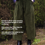 The Margo Trousers in Olive corduroy - House of Flint