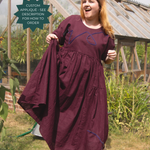 The Double Take Dress in Plum linen - House of Flint