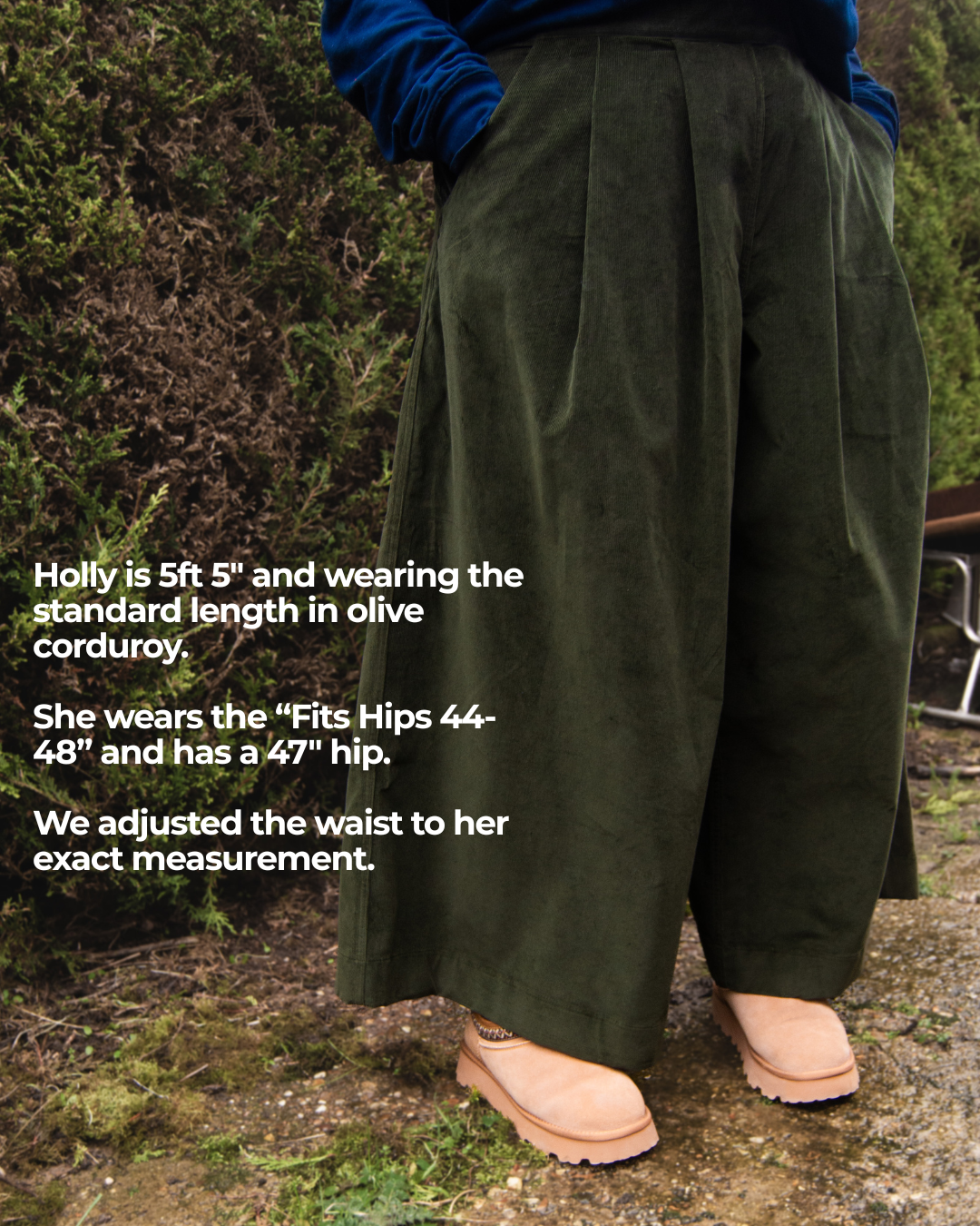 The Margo Trousers in Olive corduroy - House of Flint