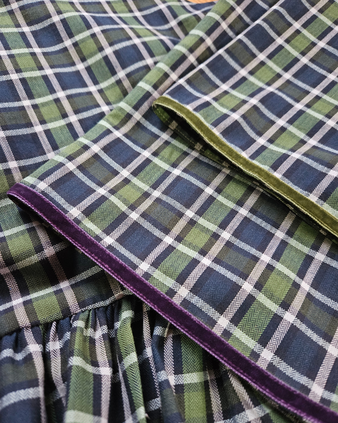 The Everything Dress in Blue/Green Check - House of Flint