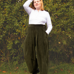 The Margo Trousers in Olive corduroy - House of Flint