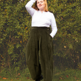 The Margo Trousers in Olive corduroy - House of Flint