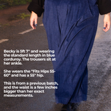 The Margo Trousers in Olive corduroy - House of Flint