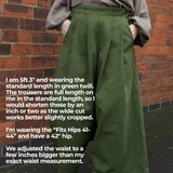The Margo Trousers in Olive corduroy - House of Flint