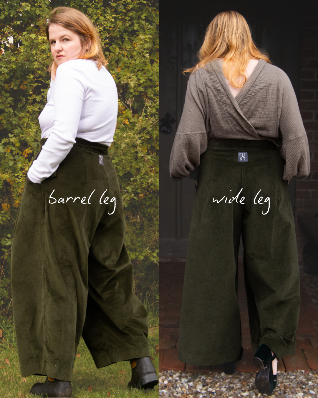 The Margo Trousers in Olive corduroy - House of Flint