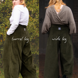 The Margo Trousers in Olive corduroy - House of Flint