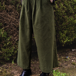 The Margo Trousers in Olive corduroy - House of Flint