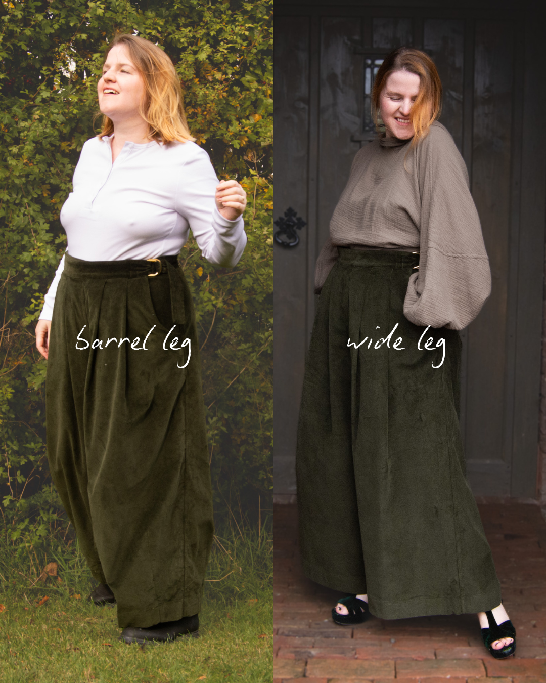 The Margo Trousers in Olive corduroy - House of Flint