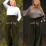 The Margo Trousers in Olive corduroy - House of Flint