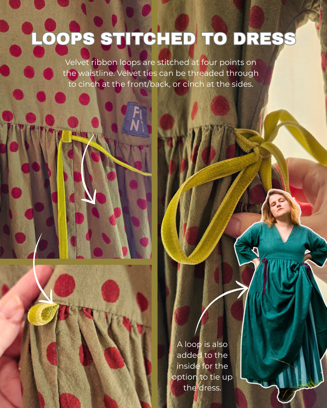 The Double Take Dress in Cider corduroy - House of Flint