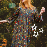 The Everything Dress in Floral Needlecord