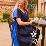 The Loop Dress in Navy/Blue