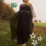 The Everything Dress in Black Silk Organza