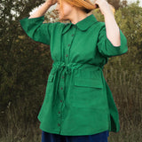 The Good Life Shirt in Green Linen - S - House of Flint