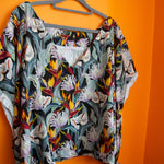 The Tie Shirt - Flower print linen/rayon - 4XL - House of Flint