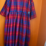 The Everything Dress in Red + Blue Check - L - House of Flint