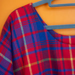 The Everything Dress in Red + Blue Check - L - House of Flint