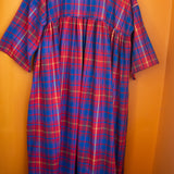 The Everything Dress in Red + Blue Check - L - House of Flint
