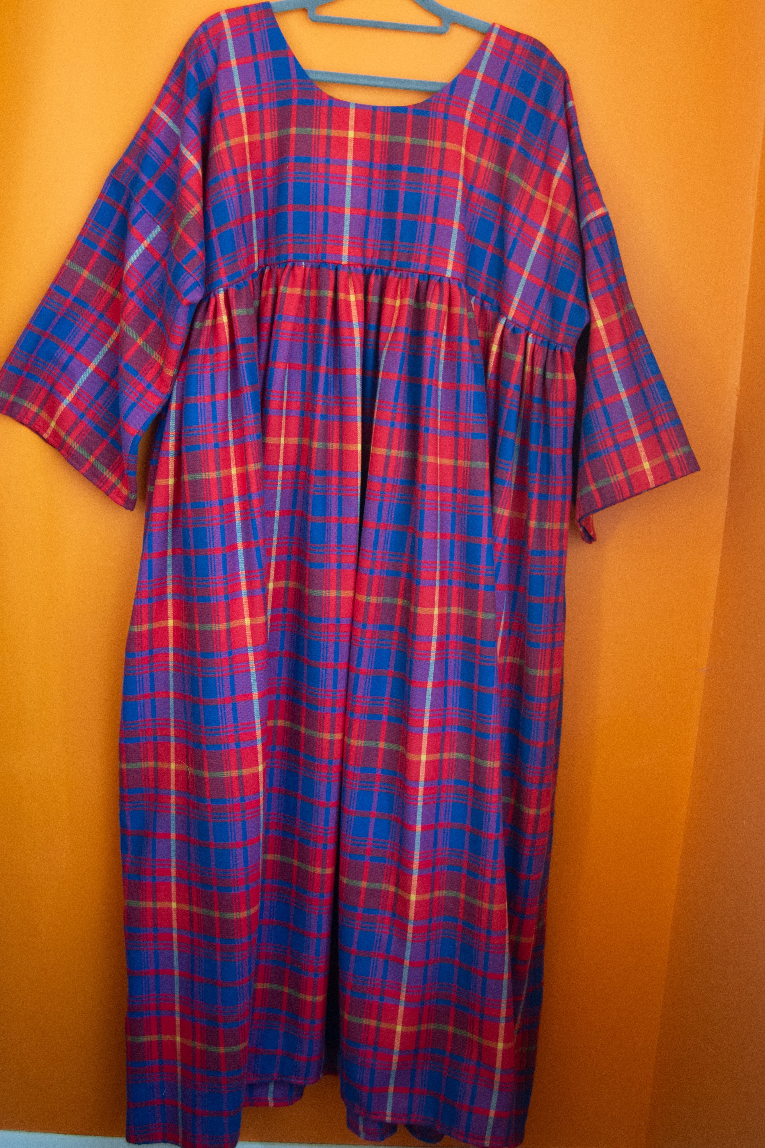 The Everything Dress in Red + Blue Check - L - House of Flint