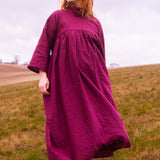 The Hellebore Dress in Cerise Pink