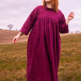 The Hellebore Dress in Cerise Pink