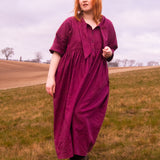 The Hellebore Dress in Cerise Pink